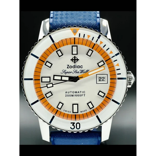 Zodiac Super Sea Wolf Automatic Blue Rubber ZO9270 210000030694 kol saati