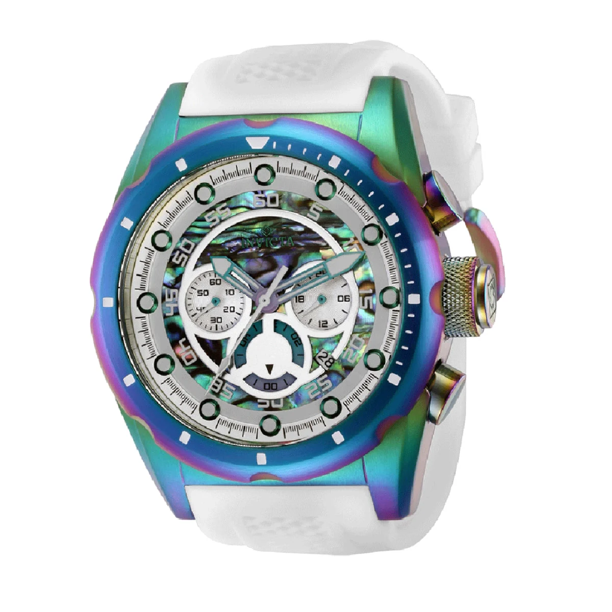 Invicta Speedway Nacrite Watch - 50mm, White (69834) 50 mm kol saati
