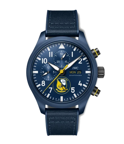 IWC Pilots Watch Chronograph Edition Blue Angels IW389109 kol saati