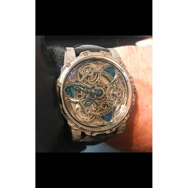 Antoine Preziuso Tourbillon of Tourbillons Meterorite AFP-TTR-3X-MET kol saati