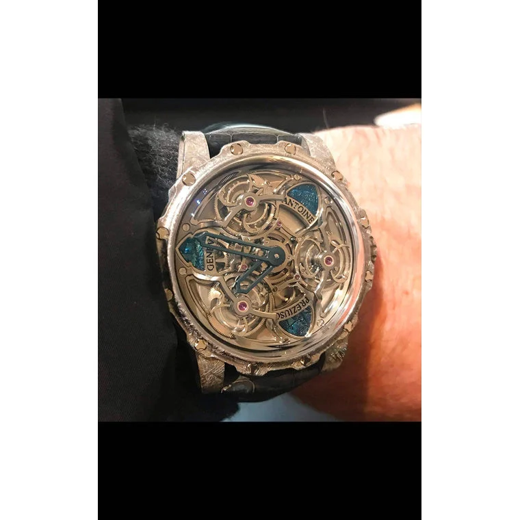 Antoine Preziuso Tourbillon of Tourbillons Meterorite AFP-TTR-3X-MET kol saati