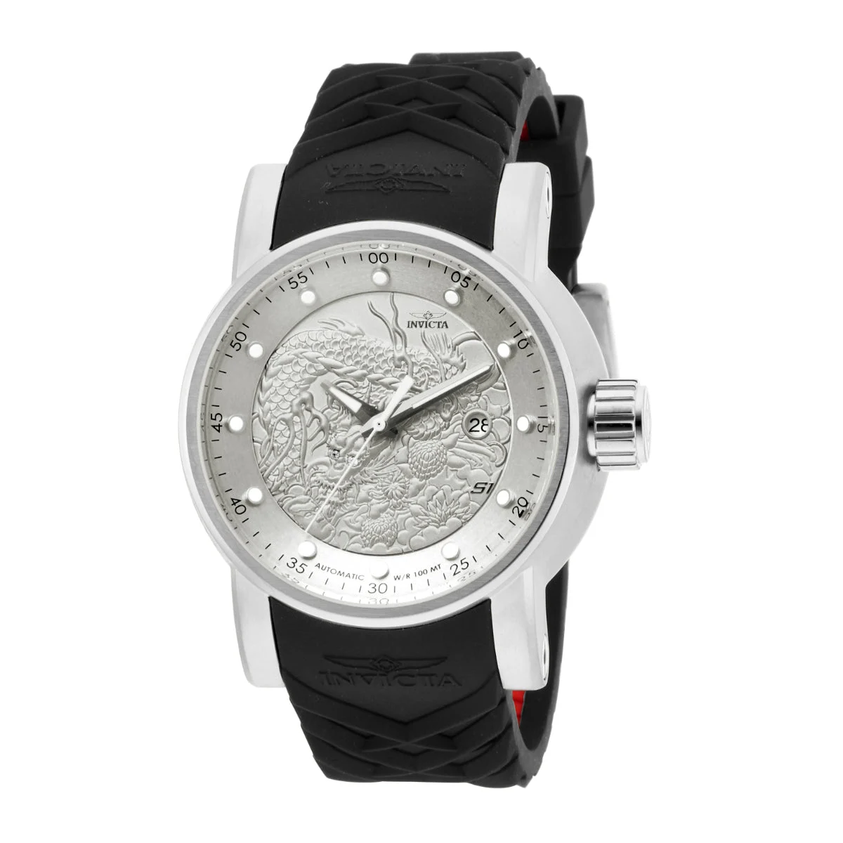 Invicta Rally Yakuza Automatic Watch - 48mm. Black. Red (15862) 48 mm kol saati