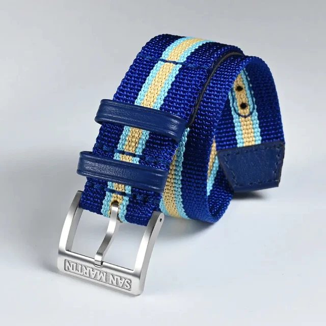 San Martin Colorful Nylon Strap 20mm 仅表带:圣马丁SN0116JS尼龙带- 橘色 kol saati