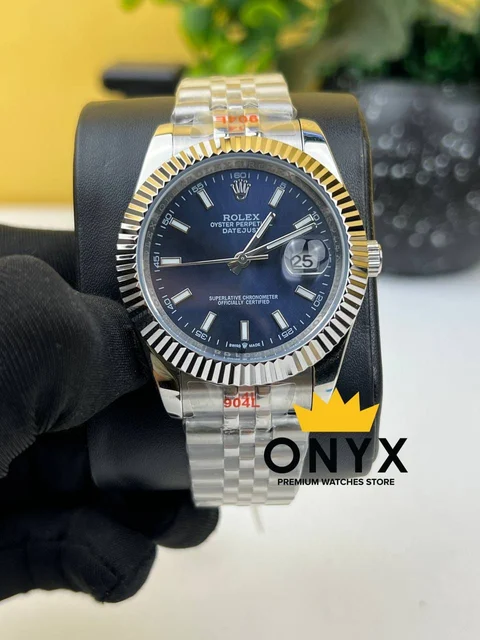 Rolex Date Just 41mm Blue Dial – Automatic Movement kol saati