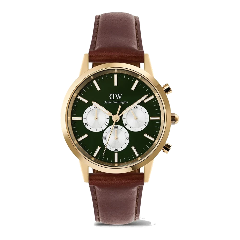 DANIEL WELLINGTON Iconic 42 Chronograph St Mawes Emerald Panda G DW00600876 42 mm kol saati