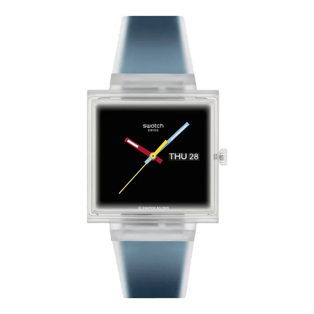 Swatch What If...see Thru Black? SO38K700 41.8 mm kol saati