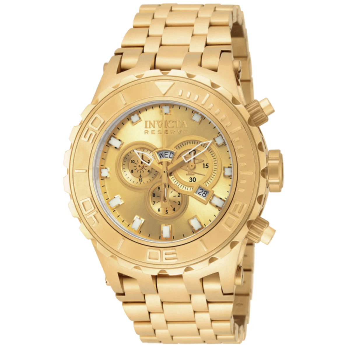 Invicta Subaqua Swiss Ronda 5050.E Caliber Watch - 52mm, Gold (6901) 52 mm kol saati