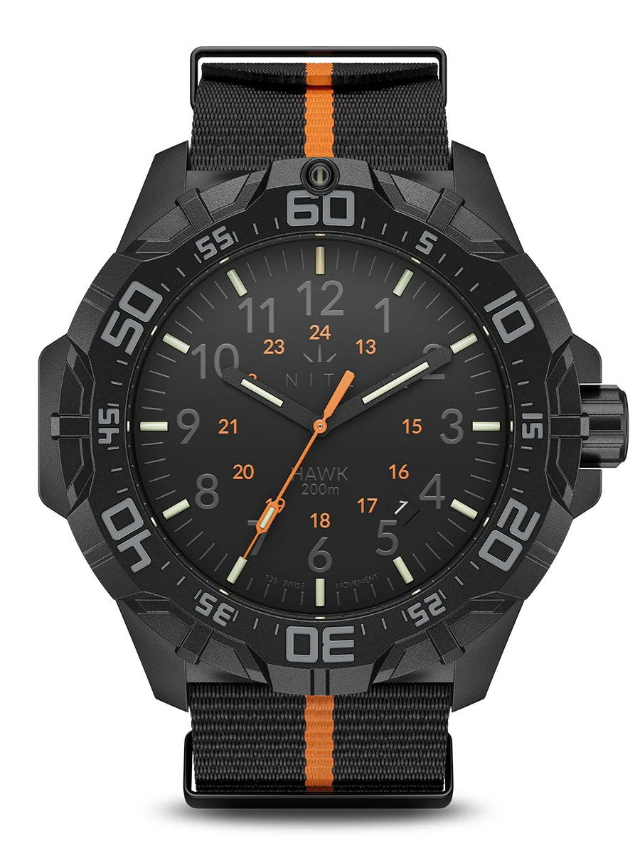 Nite Watches HAWK230BOWT25GREEN 51 mm kol saati