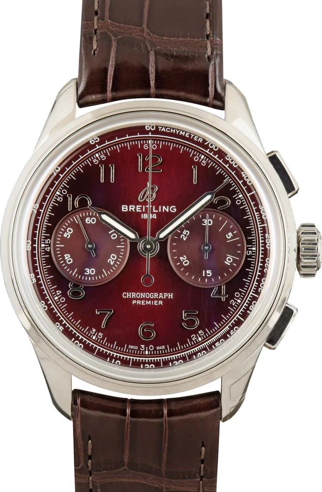 Breitling Premier B09 Chronograph 40 Red Dial AB0930D41K1P1 40 mm kol saati