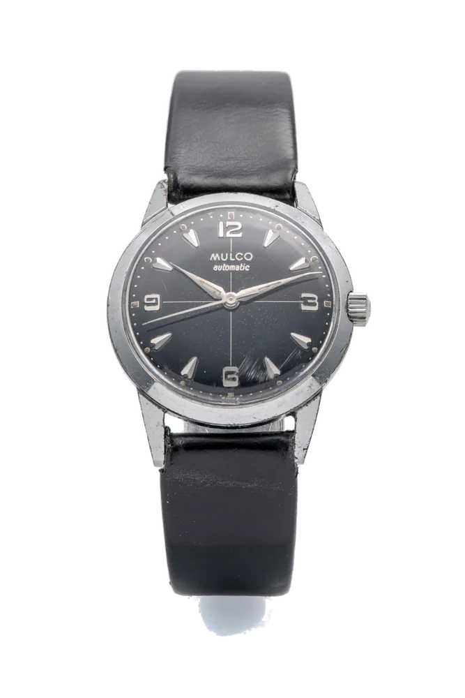 Mulco (Muller & Co.) Mulco (Muller & Co.) Ref. 219-149, self-winding, centre-seconds, “Automatic”; chromium-plated metal and stainless steel kol saati