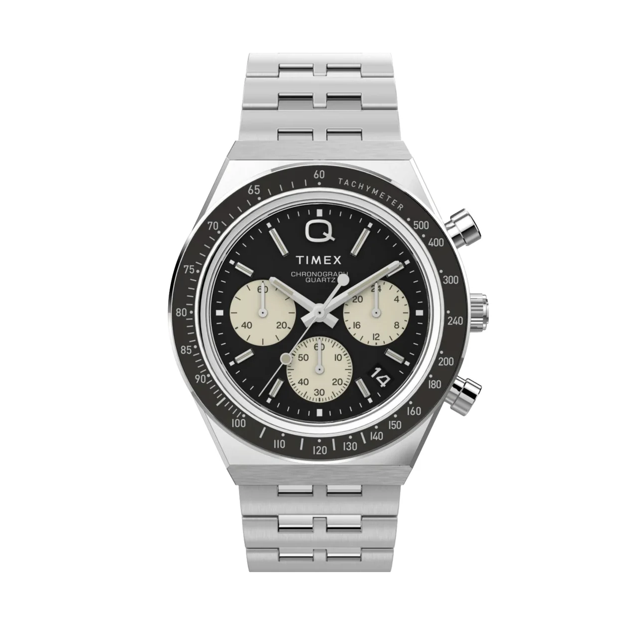 Timex Chronograph 40mm - Black on Bracelet TW2V42600VQ 40 mm kol saati