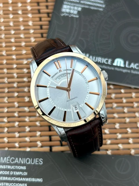 Maurice Lacroix Pontos Day Date 40 mm Steel & 18K Gold FULL kol saati