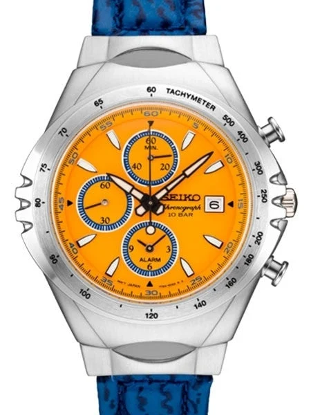 Seiko Macchina Sportiva Edition Quartz Chronograph with 60-Minute Stopwatch and Alarm #SNAF83 42 mm kol saati