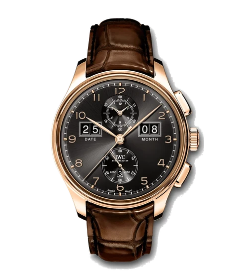 IWC Portugieser Perpetual Calendar Digital Date Month IW397202 kol saati
