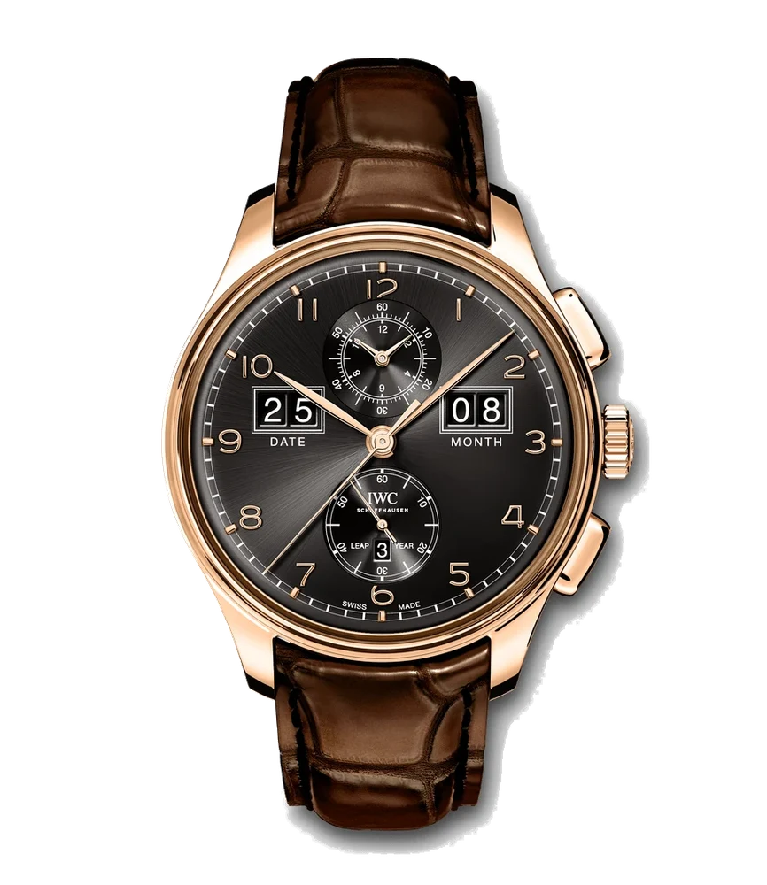 IWC Portugieser Perpetual Calendar Digital Date Month IW397202 45 mm kol saati