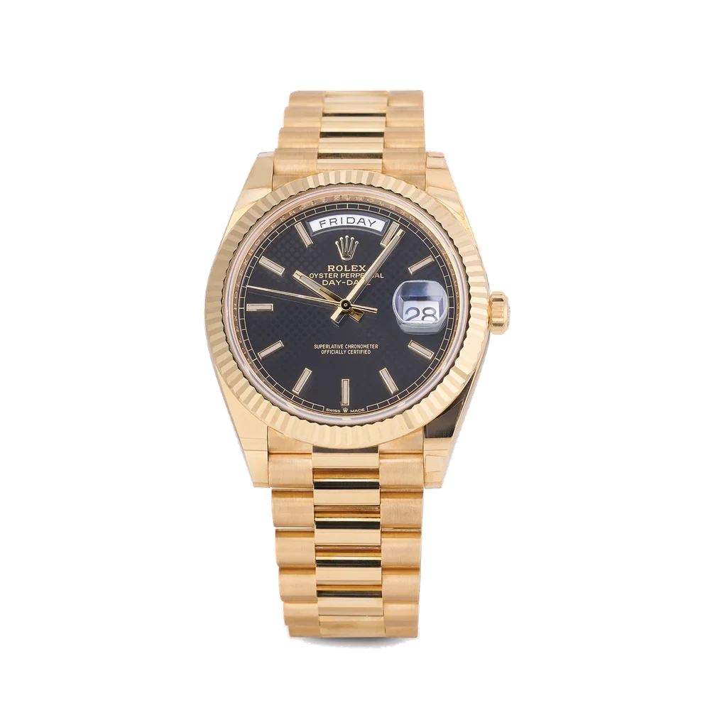 Rolex ROLEX REF. 228238, SELF-WINDING, CENTRE-SECONDS, DATE, DAY, "PRESIDENT" BRACELET; "DAY-DATE 40"; 18K YELLOW GOLD 40 mm kol saati