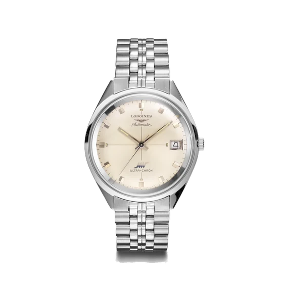 Longines Ultra-chron With High-frequency Movement Sunray Silver (1969) 8301-15632396 kol s