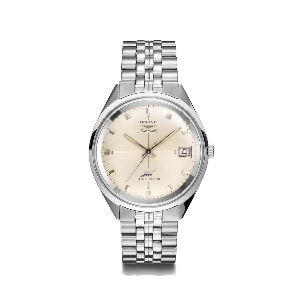 Longines Ultra-chron With High-frequency Movement Sunray Silver (1969) 8301-15632396 37 mm kol saati