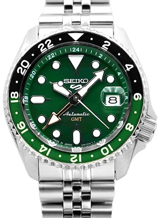 Seiko 5 Japan Seiko 5 Sports GMT Series Green Ref. SBSC019 SBSC019/SKO 46 mm kol saati