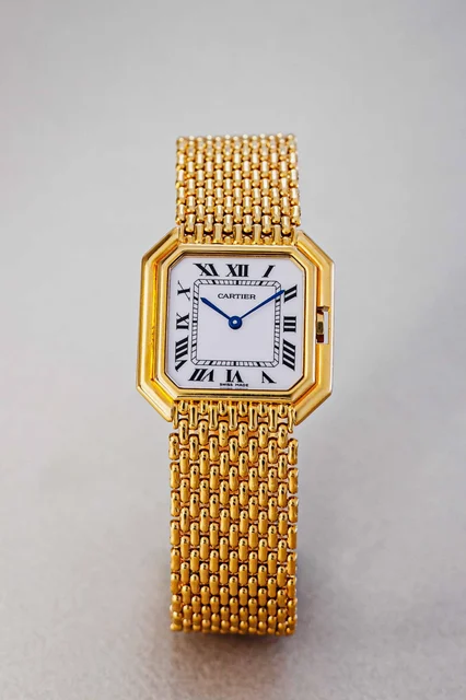 Cartier Ceinture GM Ref. 8108. 18k + SP kol saati