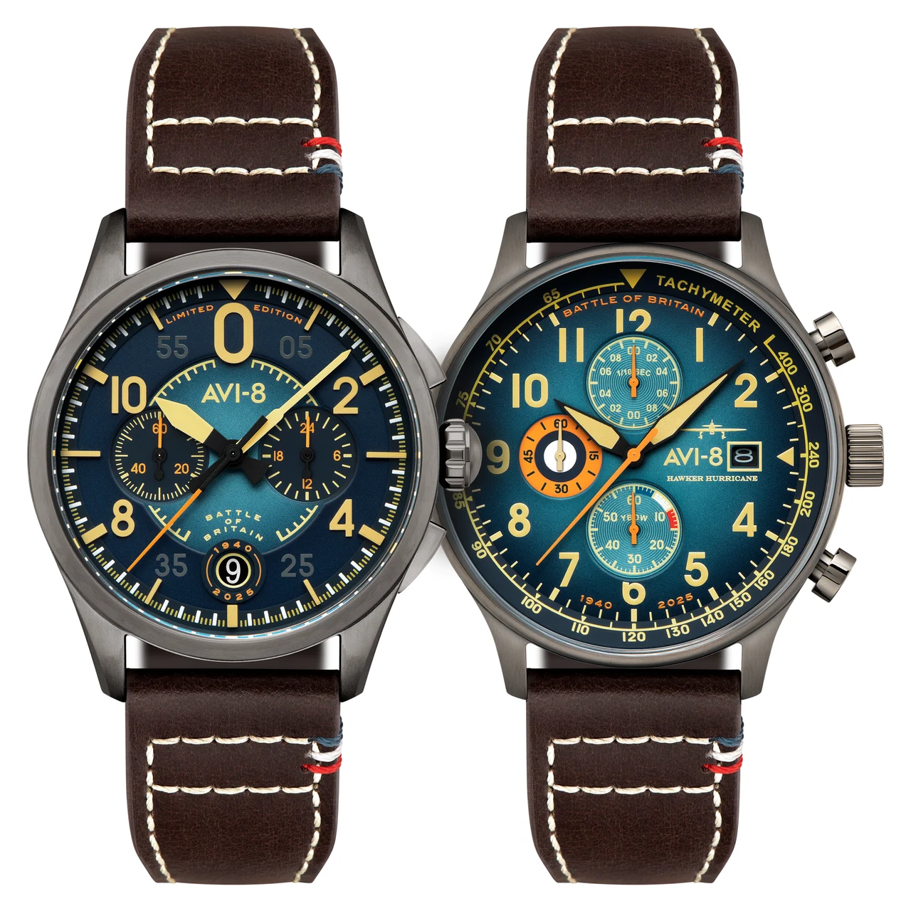 AVI-8 Hawker Hurricane AV-BOB85-SETA 43 mm kol saati