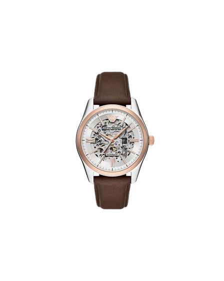 Emporio Armani Lunar New Year Automatic Brown Leather Watch AR60094 kol saati