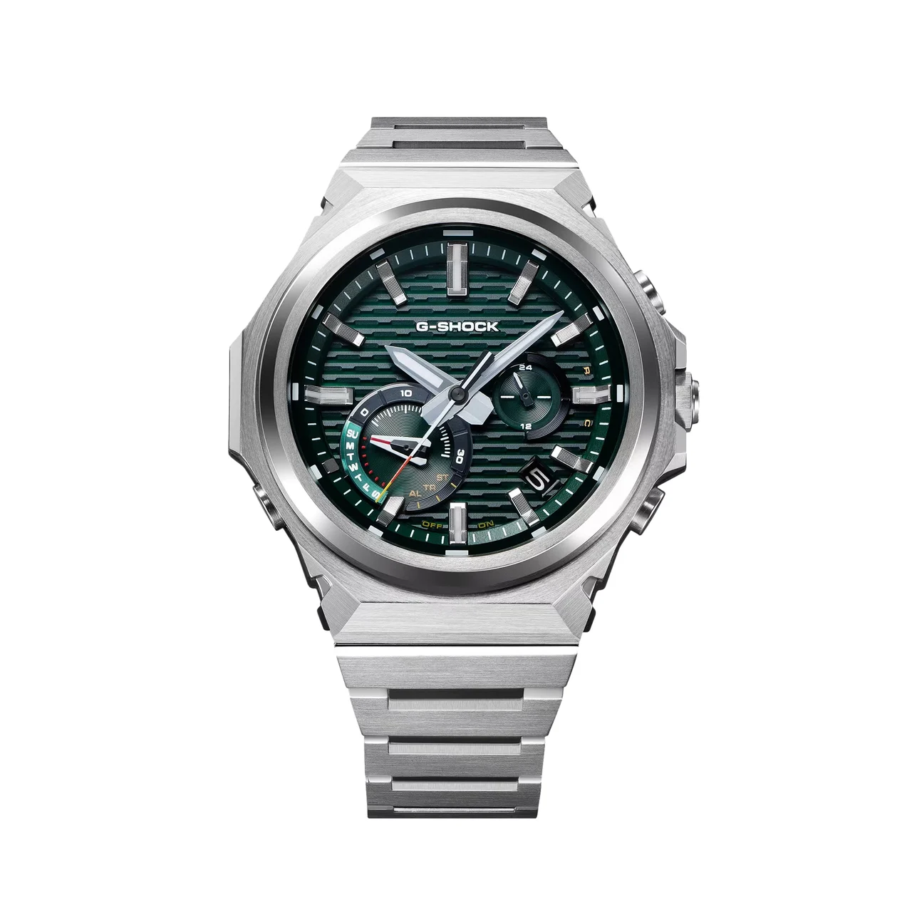 G-SHOCK G-Steel 44.2mm - Green on Bracelet GST-B1000D-3A 44.2 mm kol saati