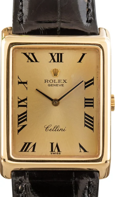 Rolex Cellini ref 4105 Champagne Roman Dial kol saati
