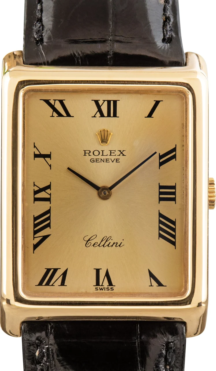 Rolex Cellini ref 4105 Champagne Roman Dial kol saati