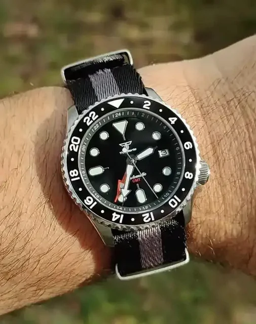 Wristfull Tandorio skx007 TD202 NH35A 20bar Automatic Dive 41mm Sapphire 14:100013777#blac