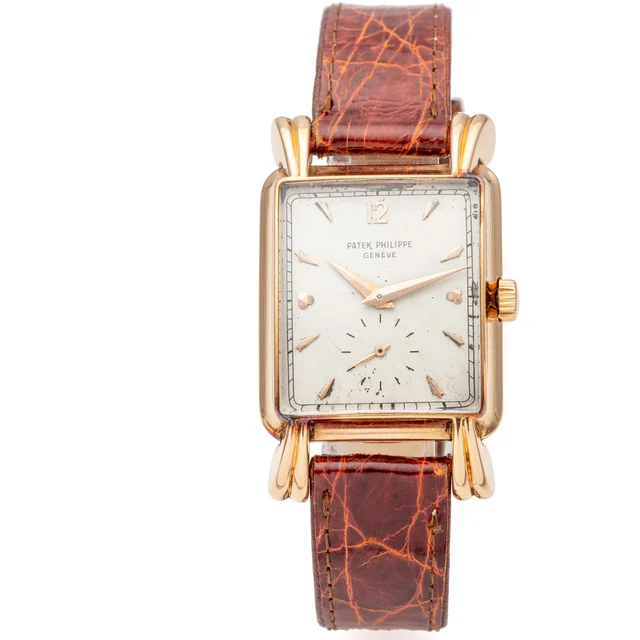 Patek Philippe PATEK PHILIPPE REF. 2440, FLUTED OVERHANGING TEARDROP LUGS; 18K PINK GOLD k