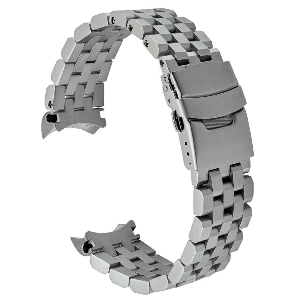 Islander Brushed Angular Solid-Link Watch Bracelet for SKX007 and 43mm Dive Watches Curved End #BRAC-15 43 mm kol saati
