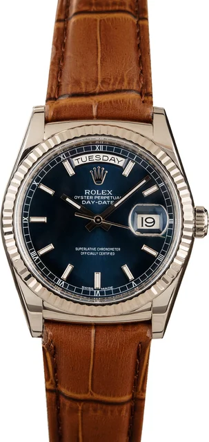 Rolex ROLEX REF. 118139, DAY-DATE, 18K WHITE GOLD, CHERRY DIAL kol saati