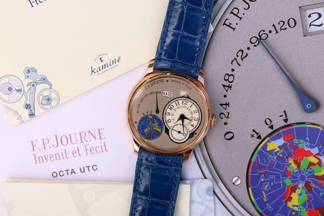 F.P. Journe Octa Universal Time Coordinated “UTC, 38mm, Rose kol saati