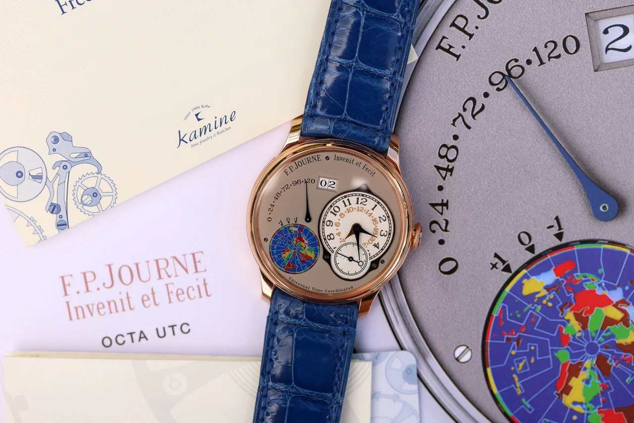 F.P. Journe Octa Universal Time Coordinated “UTC, 38mm, Rose 38 mm kol saati