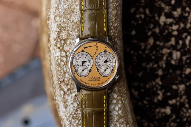 F.P. Journe Chronometre a Resonance ref. R “Brass, Yellow Di kol saati