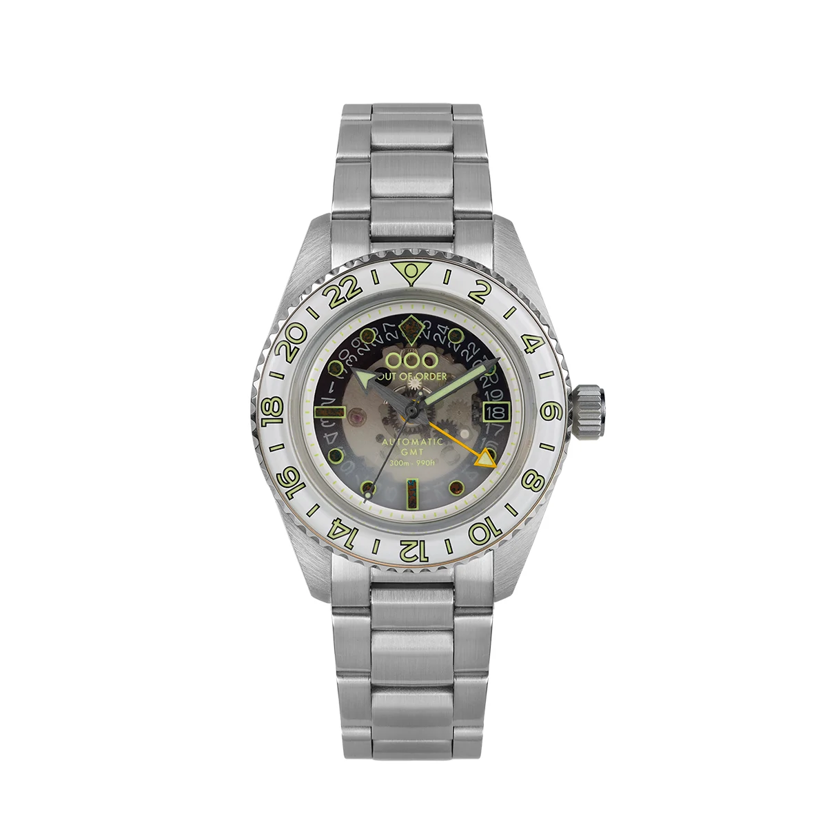 OOO Out of Order OOO.001-25.GT.BAND.SS 40 mm kol saati