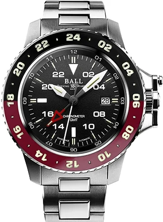 Ball Watch Co. Engineer Hydrocarbon AeroGMT II Black/Red Ref. DG2018C-S3C-BK DG2018C-S3C-B