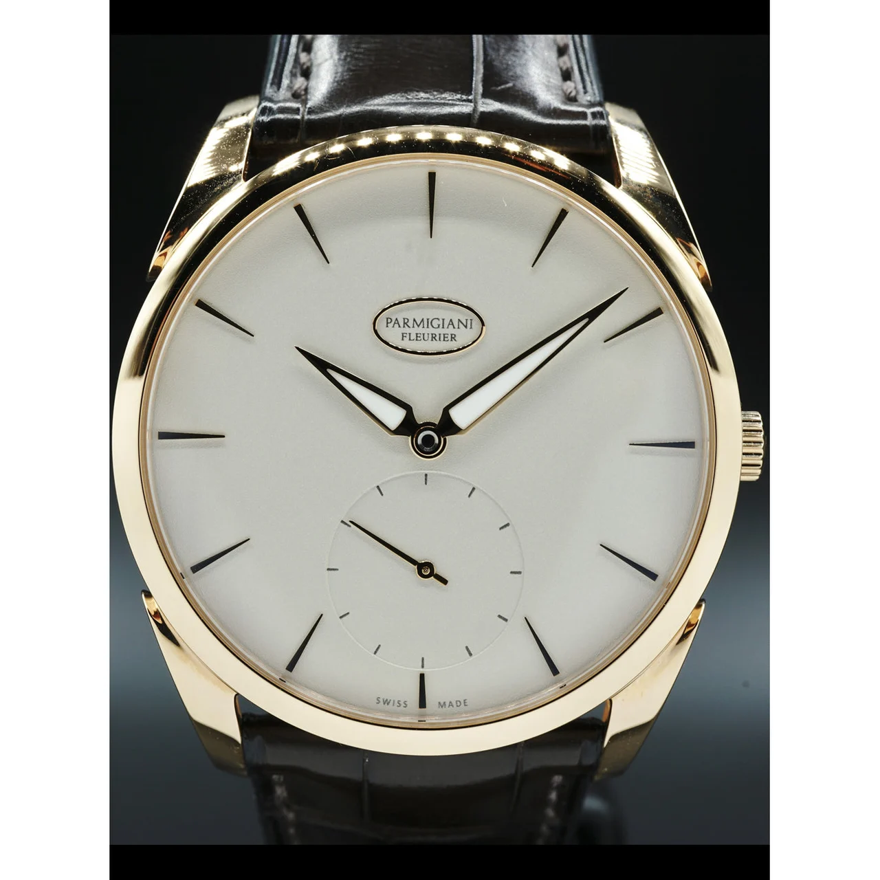 Parmigiani Fleurier Tonda 1950 Rose Gold Grained White Dial PFC267-1002400-HA1241 210000025322 kol saati