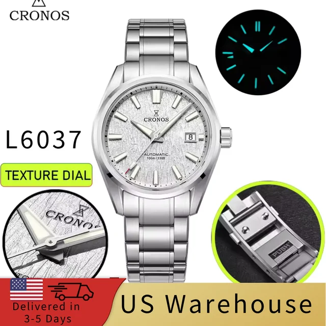 Cronos Watch Store Warehouse★★Cronos Men Watch 39mm Automatic Watches L6037M 克诺时-L6037-pt5