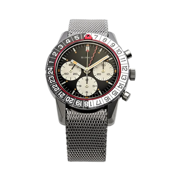 Birks / Enicar BIRKS / ENICAR REF. 072.02.02; "JET GRAPH"; STAINLESS STEEL kol saati