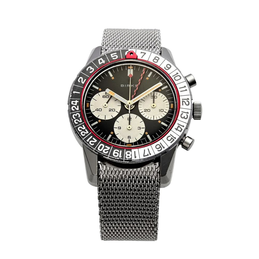 Birks / Enicar BIRKS / ENICAR REF. 072.02.02; "JET GRAPH"; STAINLESS STEEL kol saati