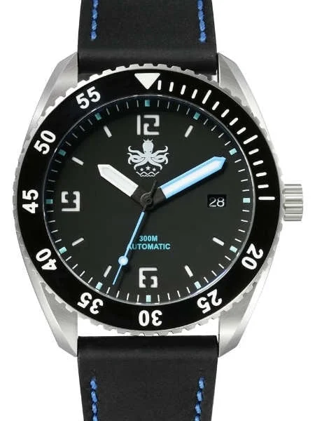 Phoibos Reef Master 300-Meter Automatic Dive Watch with Double Dome AR Sapphire Crystal #P
