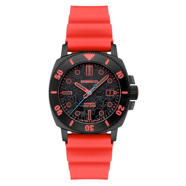 Spinnaker Hull Diver Automatic SpongeBob SquarePants Limited Edition Red Mr Krabs #SP-5147