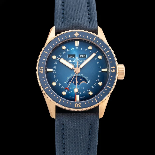 Blancpain Fifty Fathoms Bathyscaphe Complete Calendar Gold 5054 3640 O52A NAP210009N4024 k