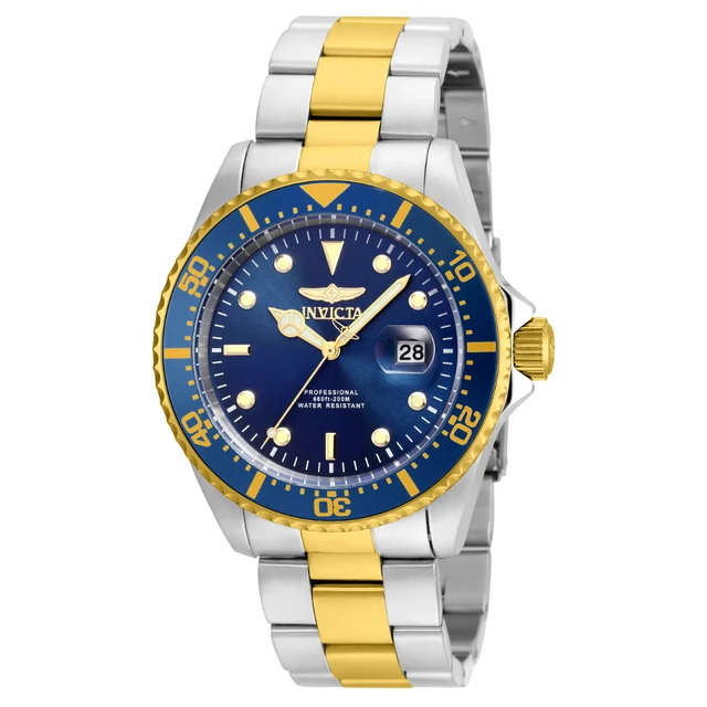 Invicta Pro Diver Watch - 43mm, Steel, Gold (22058) kol saati