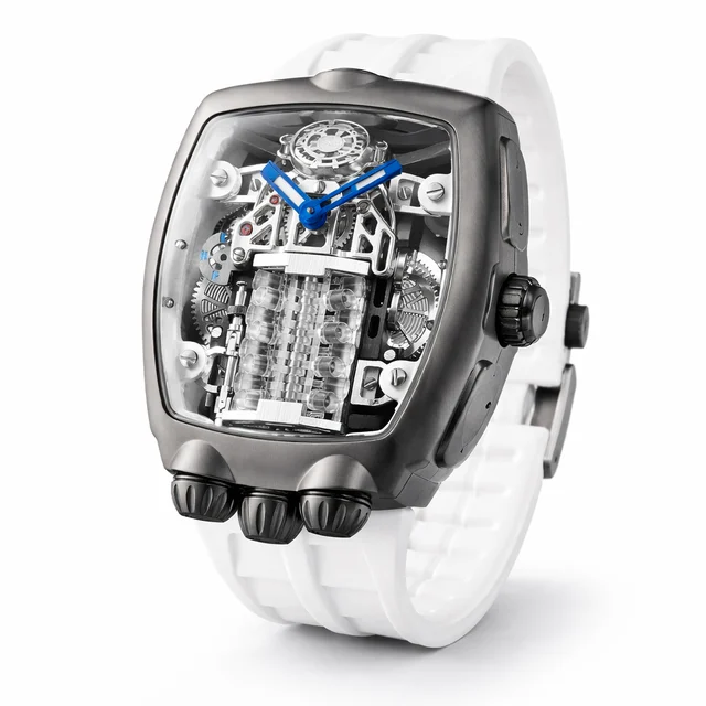 Montres Prestige Invicta Automatic Watch w/ Skeleton Dial - 44mm. White (MPW-0356) kol saa