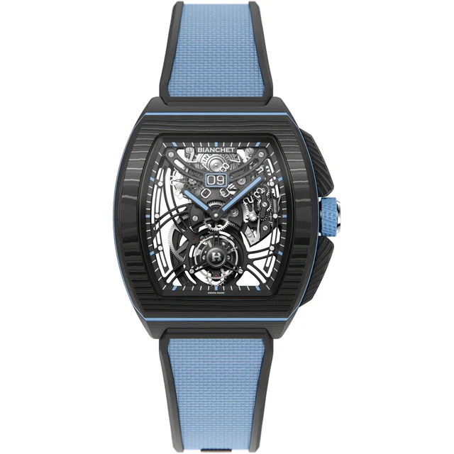Bianchet Flying Tourbillon Grande Date B 1.618 Carbon Sky Blue CBSBFTGD4 kol saati