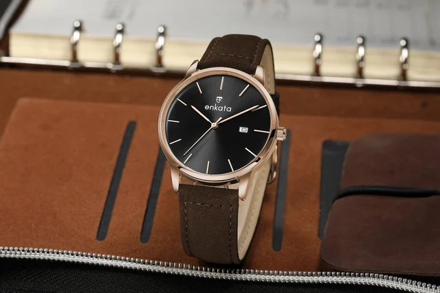 Enkatawatches Titan Matte Black kol saati