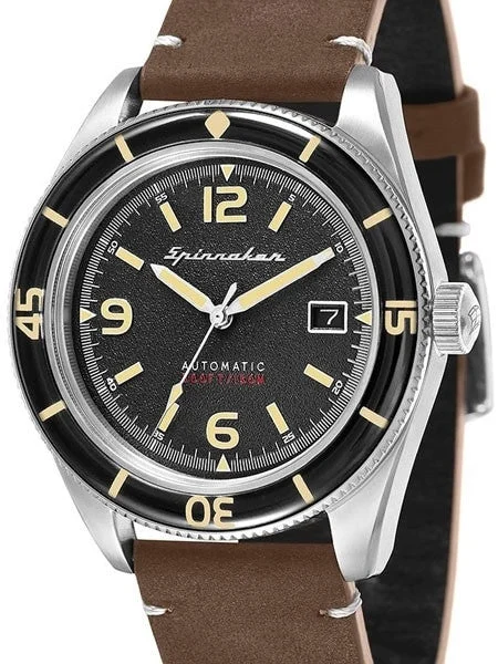 Spinnaker Fleuss Automatic Vintage Style Sports Watch with 43mm Case #SP-5055-01 43 mm kol saati